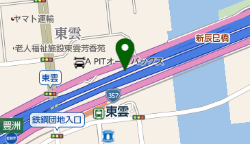 首都湾岸線 辰巳JCT 上りの地図画像