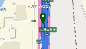 首都湾岸線 大井JCT 上りの地図画像