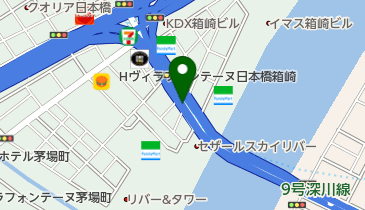 首都9号深川線 箱崎JCT 上りの地図画像