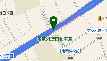 東京外環自動車道 美女木JCT 上りの地図画像