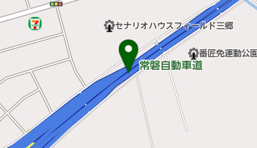 常磐自動車道 三郷IC(JCT) 上りの地図画像