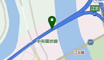 首都中央環状線 江北JCT 上りの地図画像