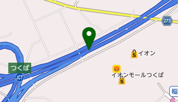 常磐自動車道 つくばJCT 上りの地図画像