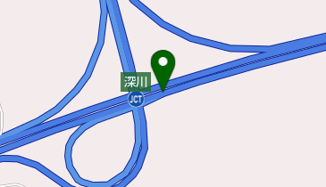 道央自動車道 深川JCT 上りの地図画像