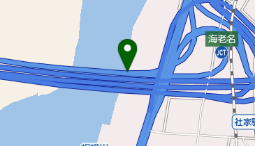 東名高速道路 海老名JCT 上りの地図画像