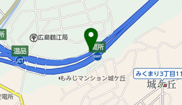 広島高速2号線 温品JCT 上りの地図画像