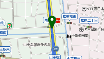 名古屋4号東海線 山王JCT 上りの地図画像