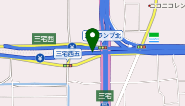 阪神6号大和川線 三宅JCT 上りの地図画像