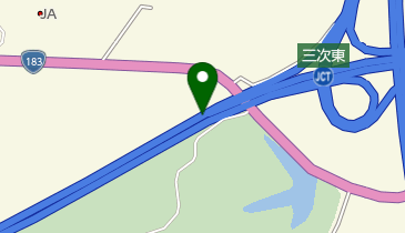 中国自動車道 三次東IC(JCT) 上りの地図画像