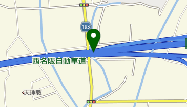 西名阪自動車道 郡山下ツ道JCT 上りの地図画像