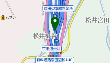 第二京阪道路 八幡京田辺IC(JCT) 上りの地図画像