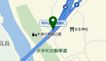 京奈和自動車道 城陽IC(JCT) 上りの地図画像