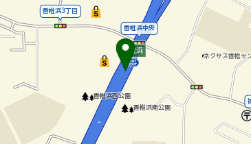 福岡都市高速6号アイランドシティ線 香椎浜JCT 上りの地図画像