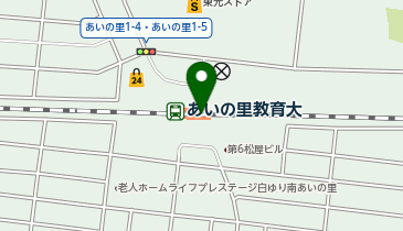 あいの里教育大の地図画像