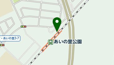 あいの里公園の地図画像