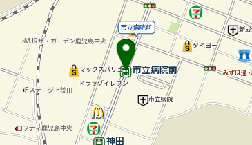 市立病院前(鹿児島市電)の地図画像