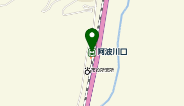 阿波川口の地図画像