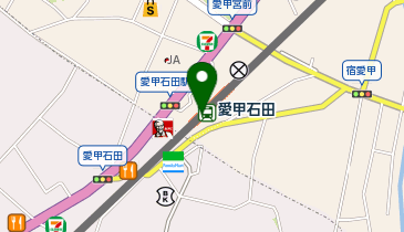 愛甲石田の地図画像