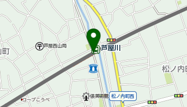 芦屋川の地図画像