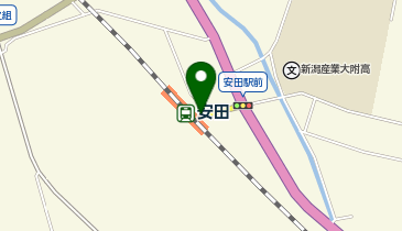 安田(新潟県)の地図画像