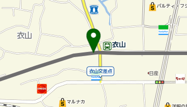 衣山の地図画像