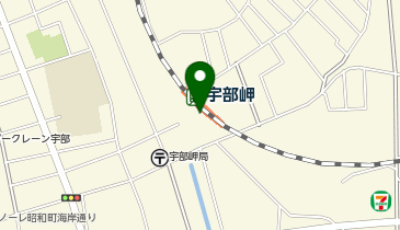宇部岬の地図画像