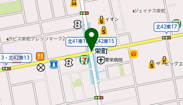 栄町(北海道)の地図画像