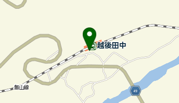 越後田中の地図画像