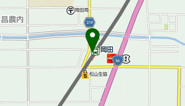 岡田(愛媛県)の地図画像