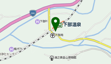 下部温泉の地図画像
