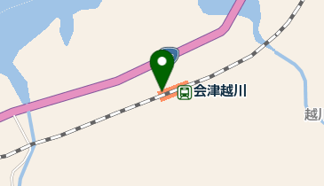 会津越川の地図画像