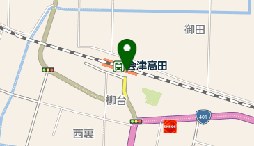 会津高田の地図画像