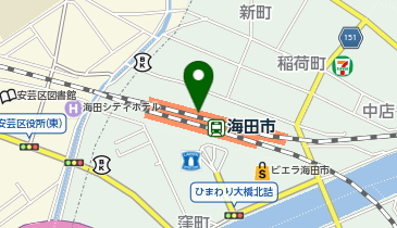 海田市の地図画像