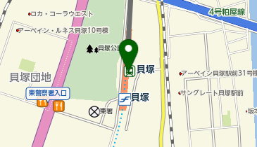 貝塚(福岡県)の地図画像