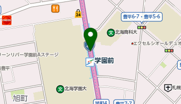 学園前(北海道)の地図画像
