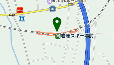 岩原スキー場前の地図画像