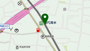 岩代清水の地図画像