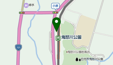 鬼怒川公園の地図画像