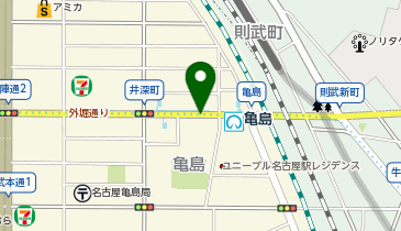 亀島の地図画像