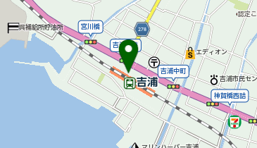 吉浦の地図画像