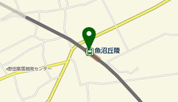 魚沼丘陵の地図画像