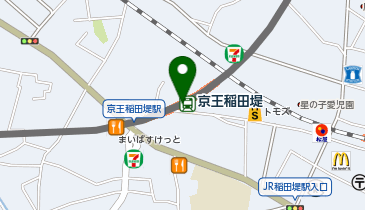 京王稲田堤の地図画像