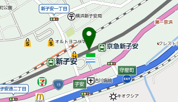 京急新子安の地図画像
