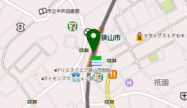 狭山市(埼玉県)の地図画像