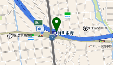 駒川中野の地図画像