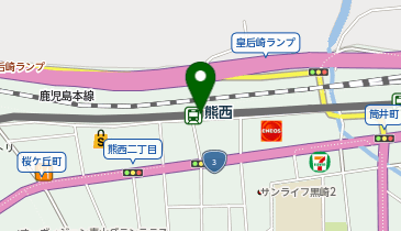 熊西の地図画像