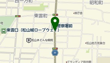 警察署前の地図画像