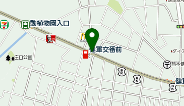 健軍交番前の地図画像