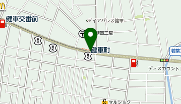 健軍町の地図画像