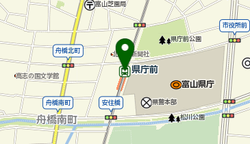 県庁前(富山県)の地図画像